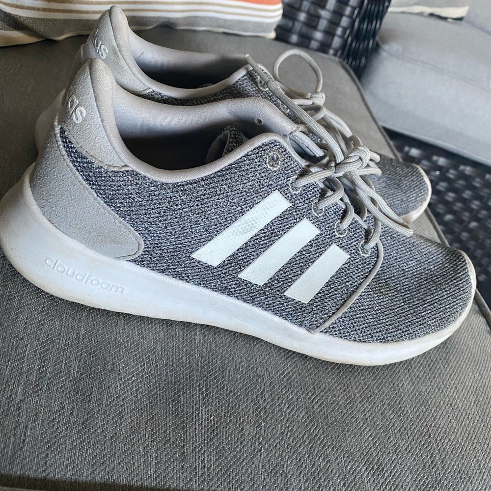 Grey adidas shoes